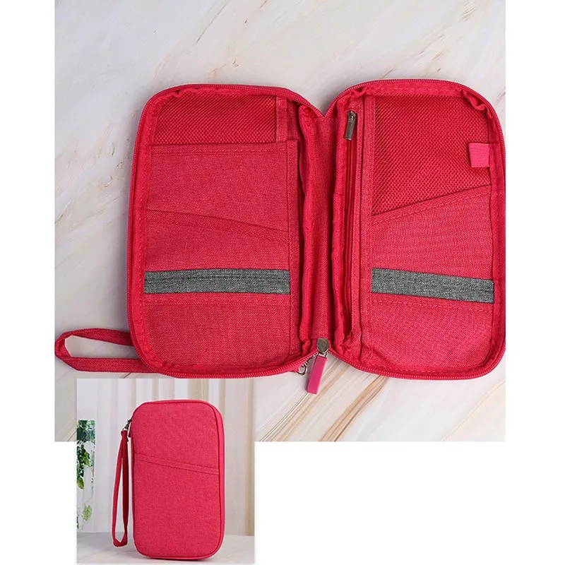1 Pcs Ticket Passport Credit Card ID Document Organizer Holder Bag Purse Travel Pouch Case LXX9 | Багаж и сумки