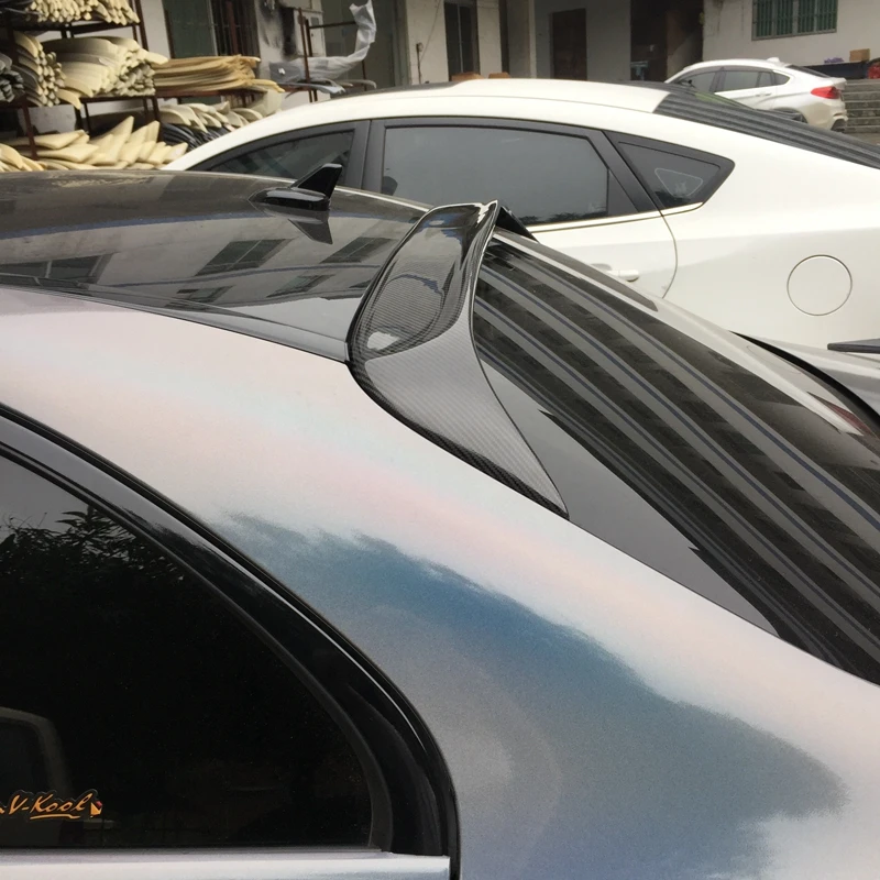 Class Carbon Fiber Rear Roof spoiler Window wing For Mercedes Benz W205 Sedan 4 Door Only 15-17 C63 AMG C200 C250 C180 car | Автомобили и