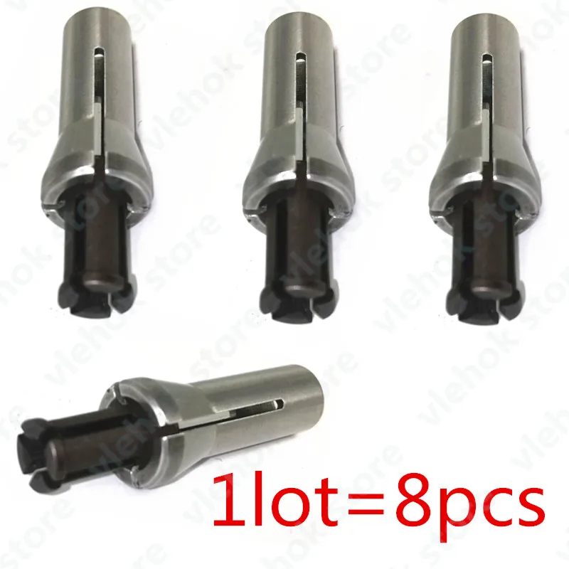 8 PCS Чугунный патрон для Makita GD0600 906 763620-8 3 мм 6 мм 763627-4 GD0603 GD0601 Цанговая гайка аксессуары для электроинструмента - Цвет: 8 PCS