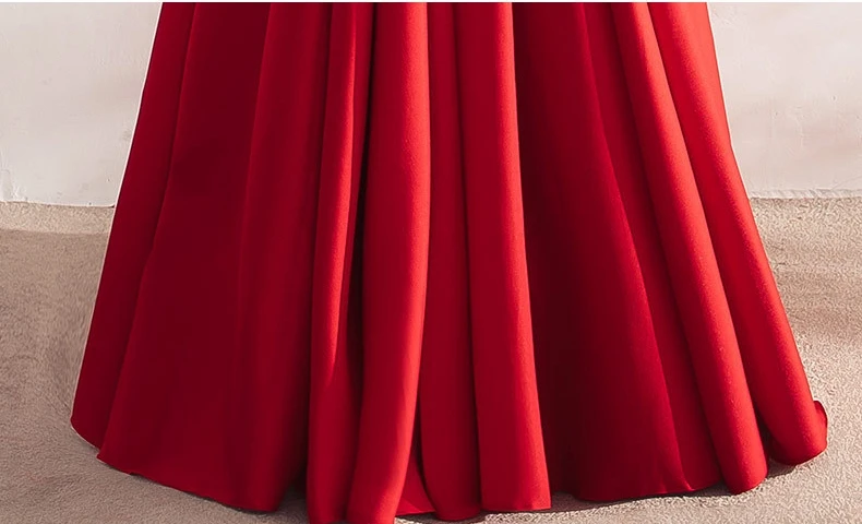 Халат розового demoiselle d'honneur2019 Новое атласное сексуальное с v-образным вырезом розовый красное платье подружки невесты с длинными vestido boda mujer invitada