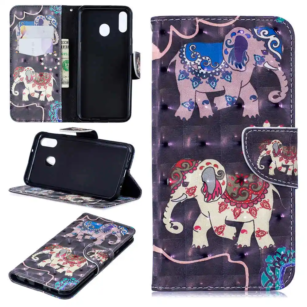 Кожаный чехол-книжка с отделениями для карт чехол для samsung Galaxy M30 M20 M10 A10 A20 A30 A40 A50 A70 A10E A20E A10S A20S A30S A50S чехол для телефона чехол