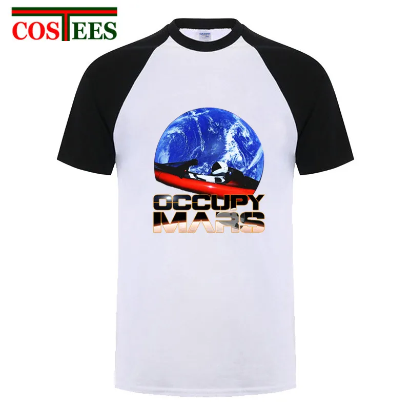 Camiseta Space X футболка Elon Musk для мужчин SpaceX Heavy falcon StarmanX Expose Mars футболки Tesla Roadster
