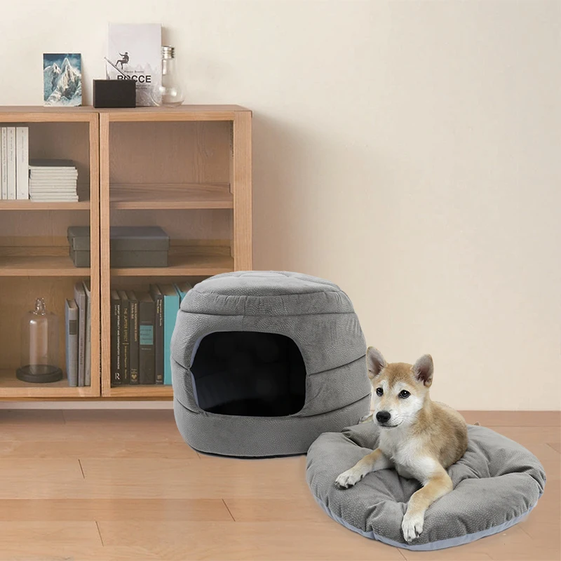 PAWZRoad лежак для собак Теплый домик для домашнего питомца роскошный собачий питомник съемный диван уютный щенок Подушка кошка дом сложенный дизайн прочный коврик для домашних животных