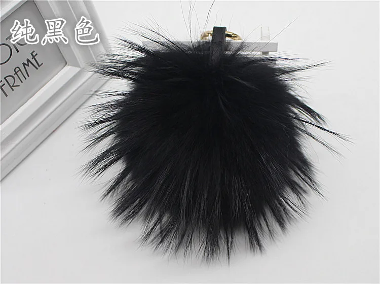 Большой 15 см Пушистый натуральный шарик из меха лисы помпоны помпон натурального