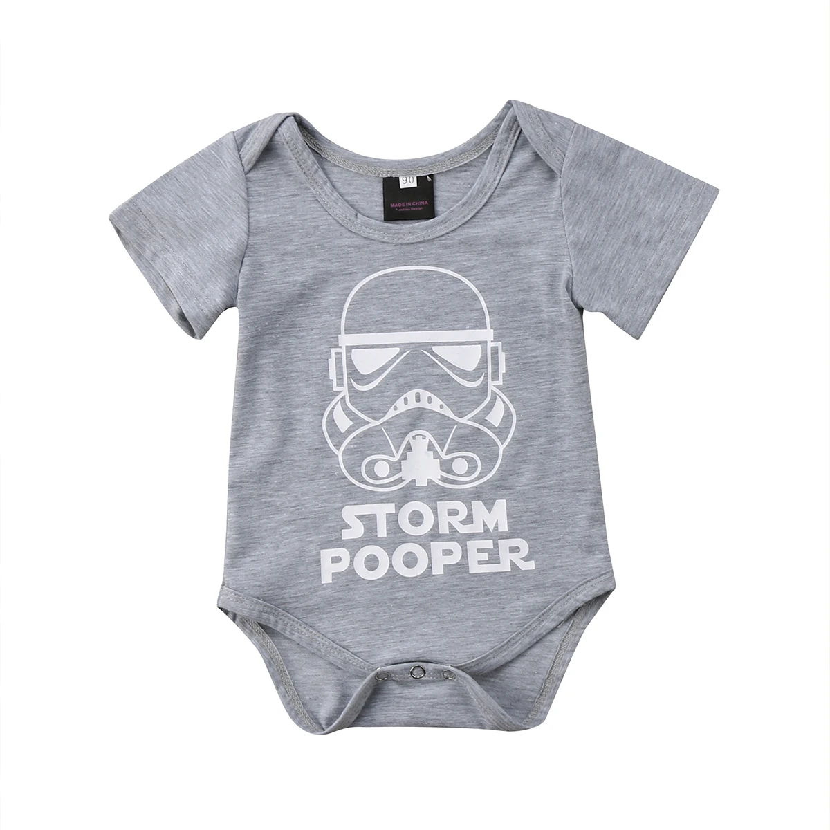 Младенческий новорожденный мальчик девочка мультфильм Забавный короткий рукав