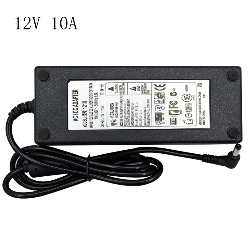 DC12V 1A 2A 3A 5A 6A 8A 10A трансформатор освещения AC110V-220V до 12 в источник питания ЕС/США/AU/Великобритания Светодиодный драйвер для светодиодной ленты