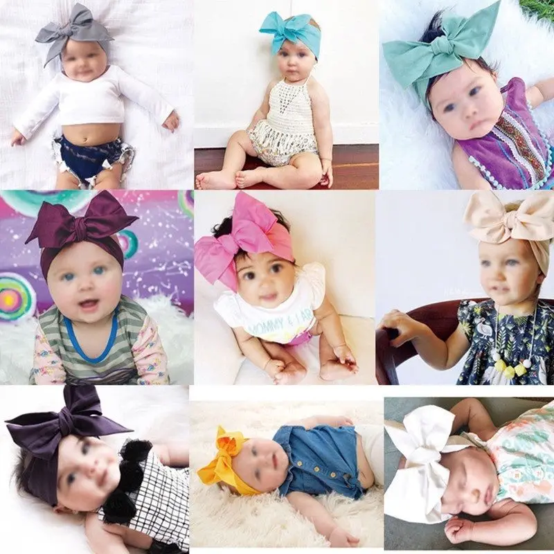 Pudcoco 2019 Brand New 10Pcs Cute Kids Girl Baby Toddler Bow Headband Hair Band Accessories Headwear ZH | Детская одежда и обувь