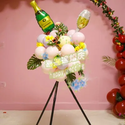 N Модная Арка с воздушными шарами, цветочная корзина для свадьбы, дня рождения, вечеринки, пальмового листа, Выпускной День, украшение, детский воздушный шар - Цвет: N