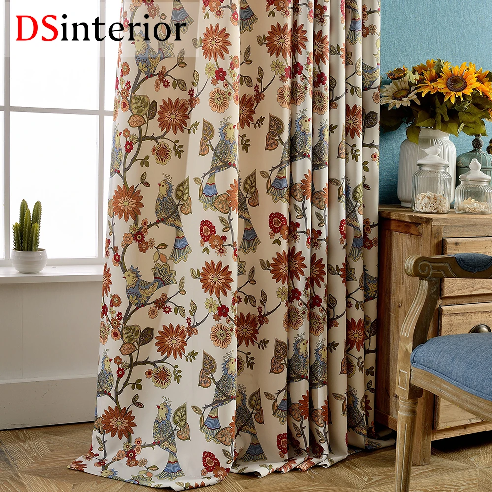 Высококачественная занавеска dsинтерьера с принтом для гостиной | Дом и сад