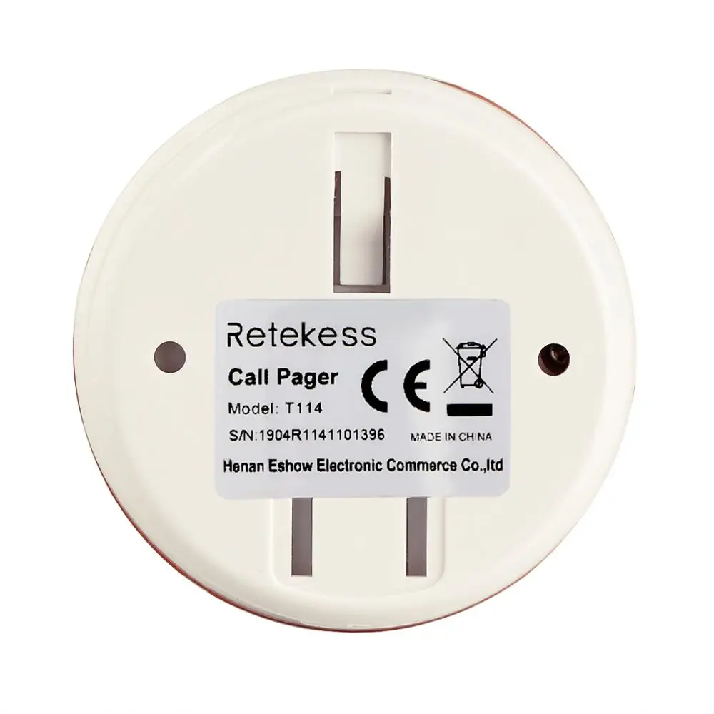 10 шт. пейджер для ресторанов Retekess T114 433 МГц|call button|wireless calling bellpager system |
