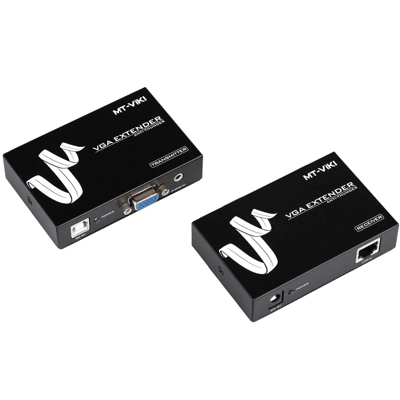 Разветвитель VGA MT Viki 50 м кабель RJ45 CAT5e / 6 LAN с разрешением HD1920 * 1080P|lan cable|cat 5evga video |
