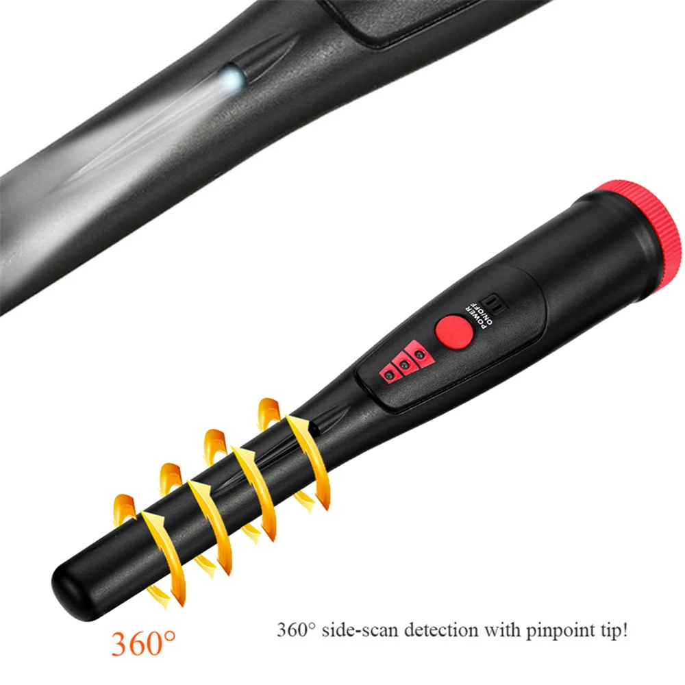 Инструмент открытый сокровище ABS Pinpointer вибрировать портативный черный подземный