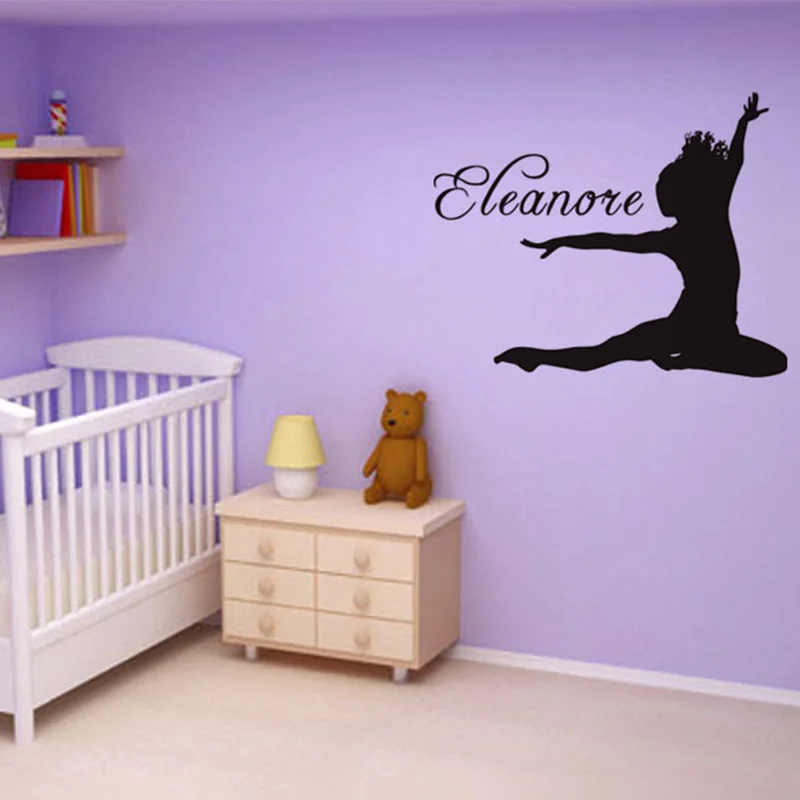 A Girl Dace Your Home Particular Creative Wall Stickers Characters Wallpaper Mural For Interior | Дом и сад