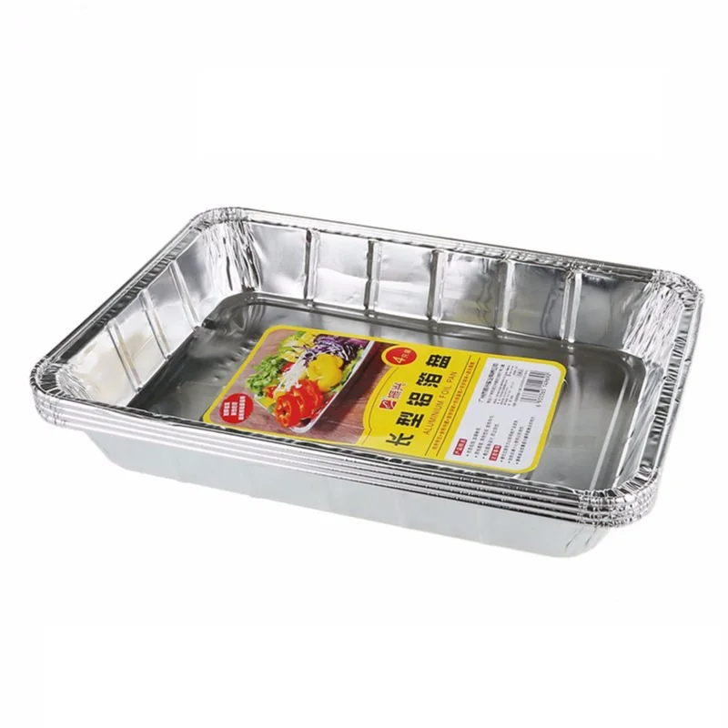 4-8-12-24 шт/набор алюминиевой фольги кастрюли для барбекю одноразовые оловянные