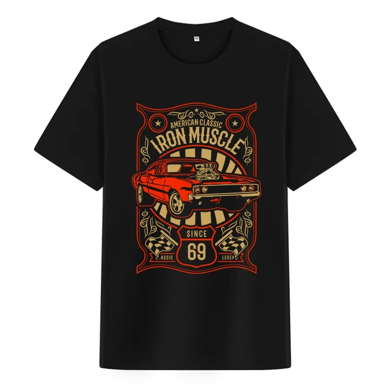 

22 designs Vintage Classic Car American Casual Amekaji shirt Muscle car Brand 100%Cotton tee camiseta automobile family cars