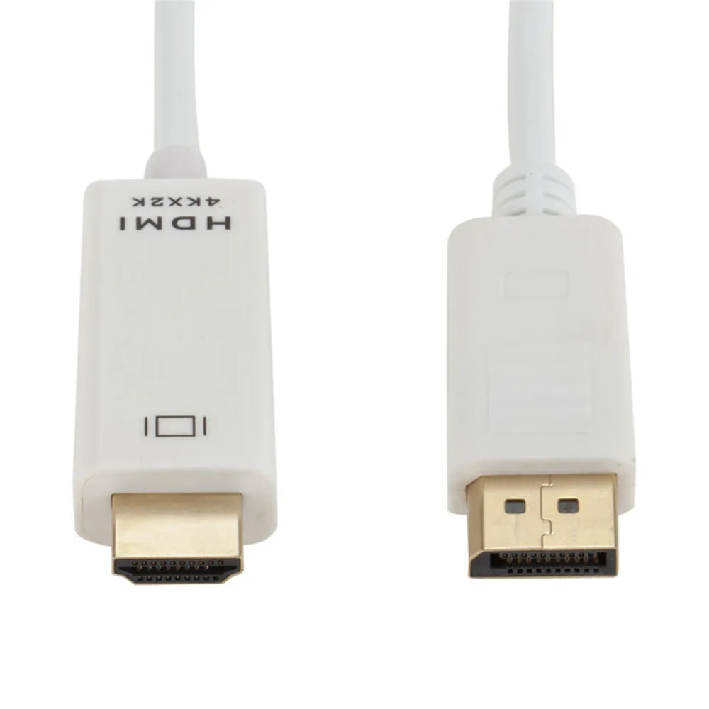 1,8 м 6 футов Дисплей порт HDMI кабель 4K x 2K позолоченный Дисплей порт Адаптер DP к HDMI кабель Шнур для MacBook Air Dell монитор