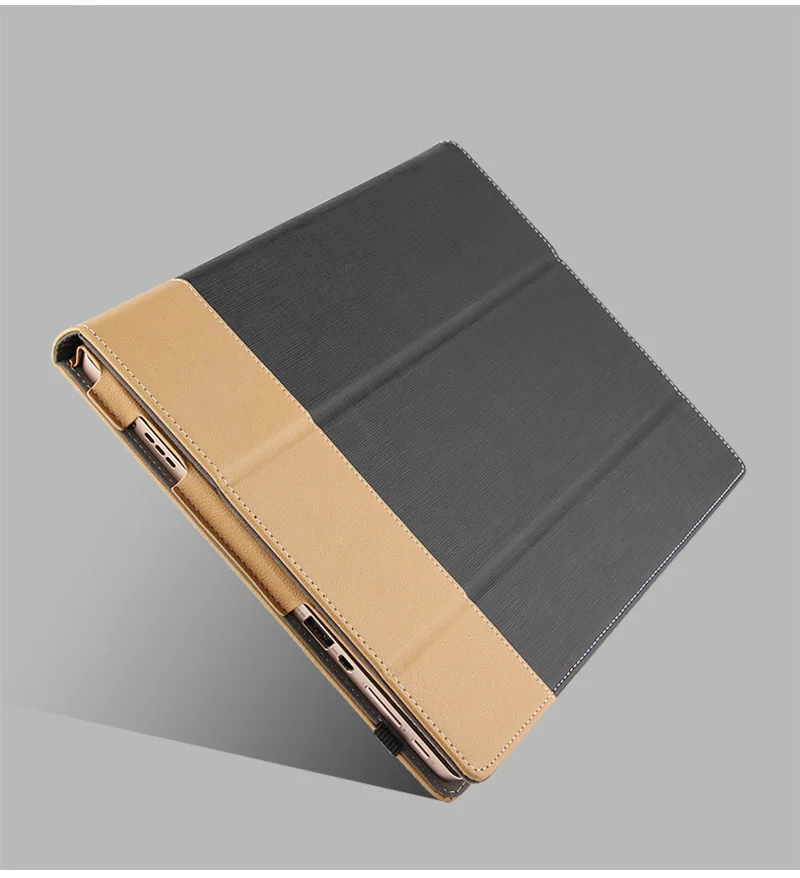 Высококачественный чехол книжка из 3 парусины и искусственной кожи для планшета