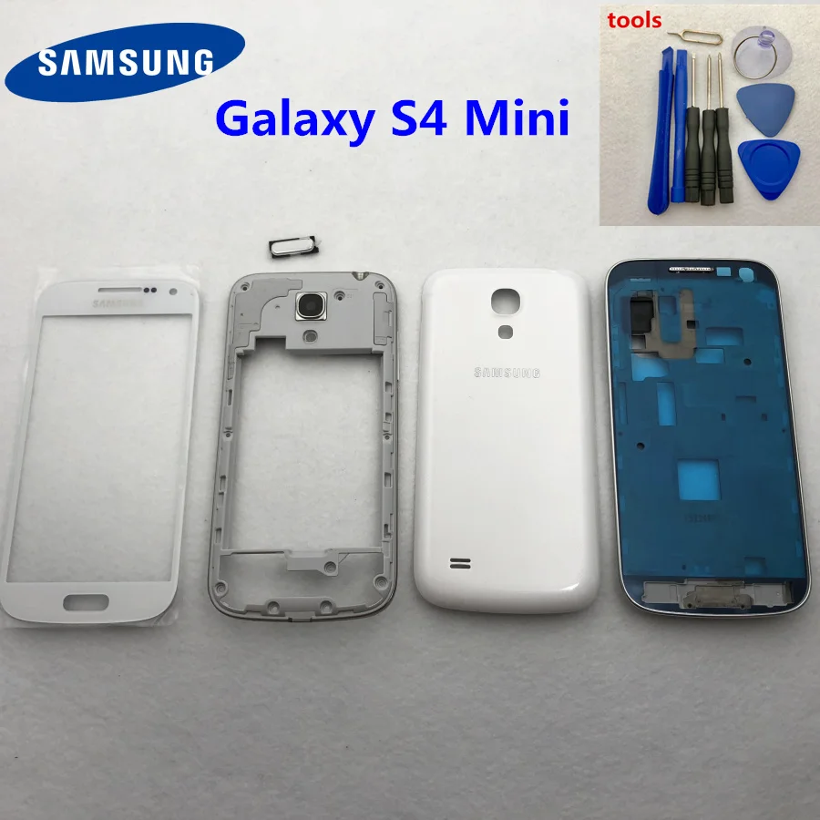 Чехол с полным покрытием корпуса для Samsung Galaxy S4 Mini i9190 i9195 i9192 передняя рамка