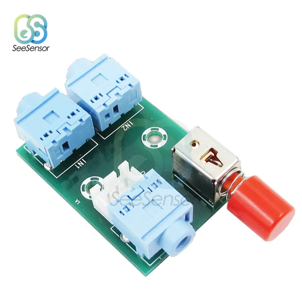 XH M371 3 5 аудио 2 входа и 1 выход розетка переключатель плата для Hi Fi усилитель Diy
