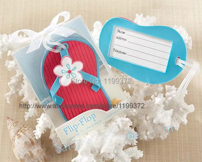 50 шт./лот шлепанцы бирка для багажа пляжный стиль свадебные подарки невесты DHL FEDEX
