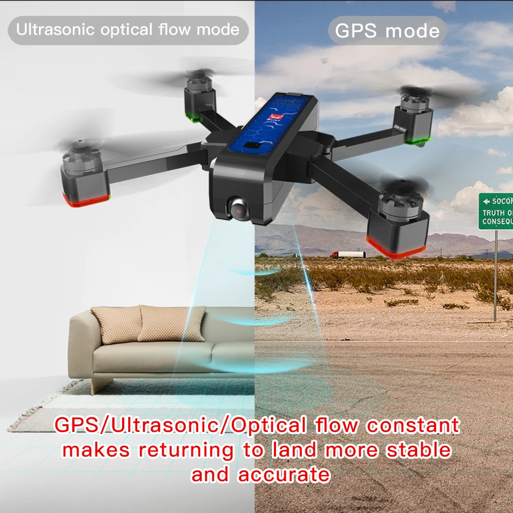 Складной Дрон MJX Bugs 4 Вт GPS Wi-Fi FPV HD-камера | Игрушки и хобби