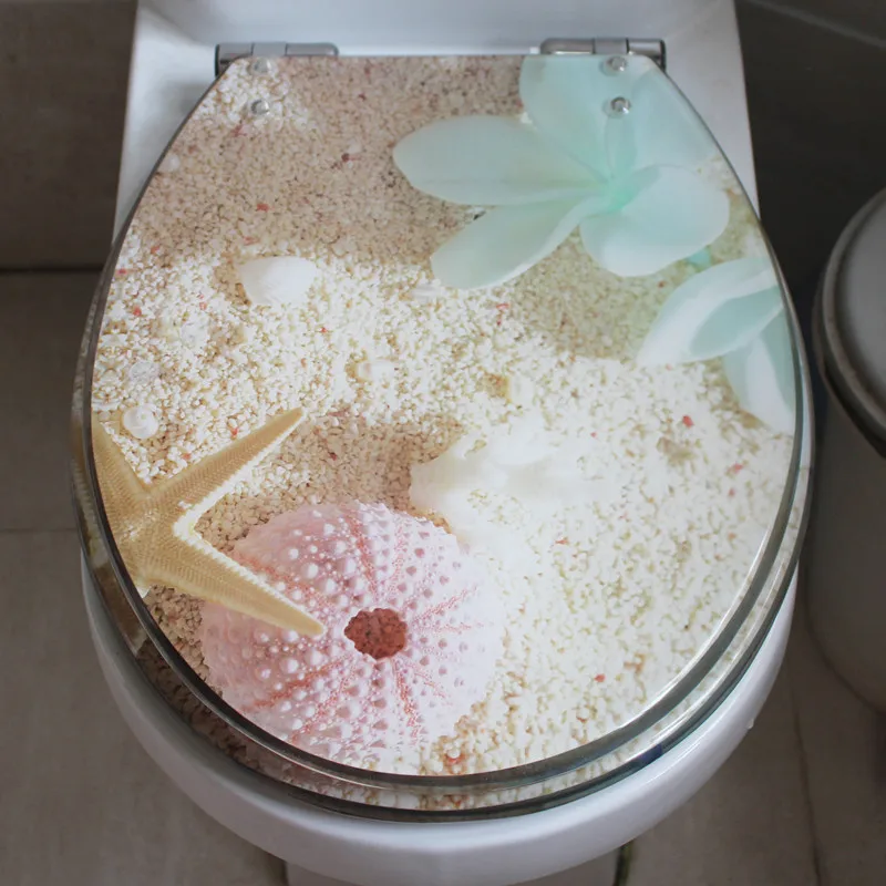 toilet seats N Европейский стиль утолщенные высококачественные смолы медленно закрывающие немой накладки на сидения унитаза, Универсальная Мода UVO Тип арт Туалет сиденья, J17559 - Цвет: toilet seats N