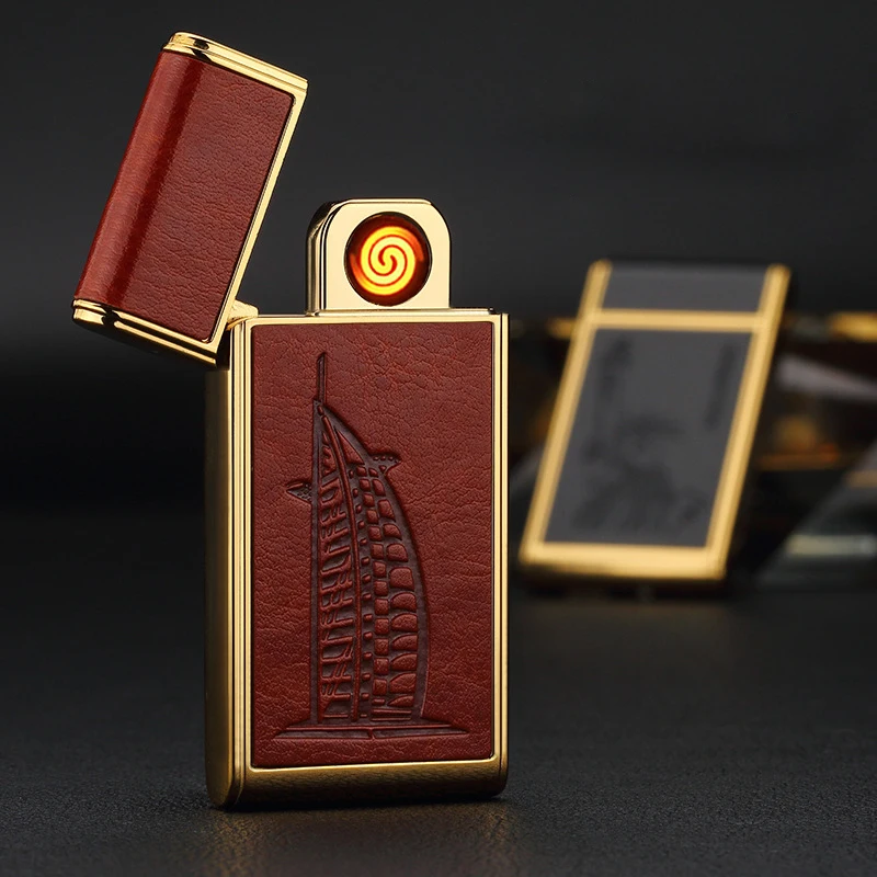 2019 Новинка Longda 237 кожа креативный двухсторонний прикуриватель USB индивидуальная