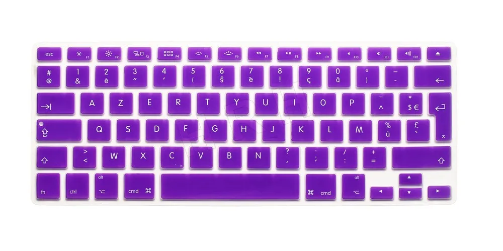HRH Горячая AZERTY мягкий французский силиконовый чехол для клавиатуры для Mac Book Air Pro 13 1" 17" с дисплеем retina Версия ЕС