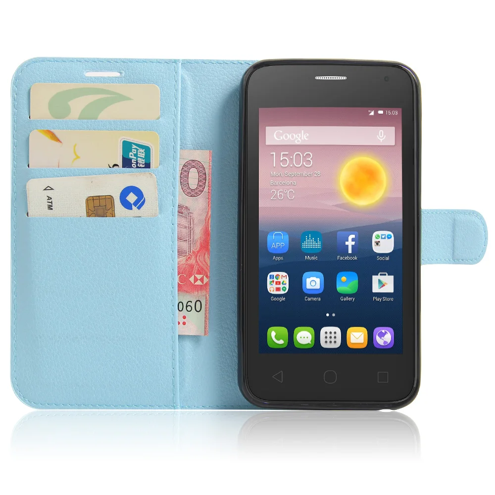 Чехол-бумажник с откидной крышкой для Alcatel One Touch 5010D Pixi 4 ", кожаный чехол для Alcatel 5010 D Capas, магнитные Чехлы для мобильных телефонов, чехлы