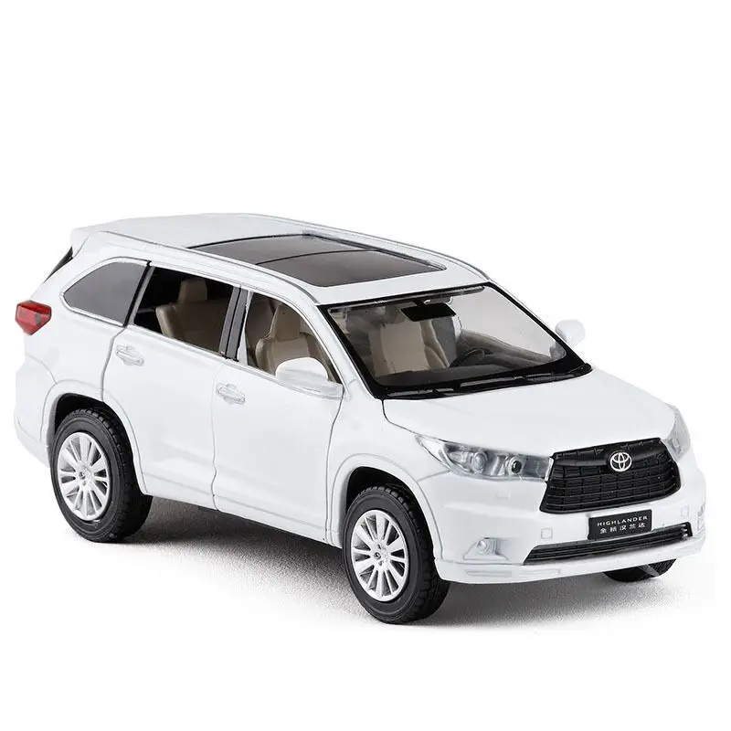 White 1/32 сплава модель спортивный автомобиль 6 двери коллективных Diecasts Высокой Lander W/светильник& музыки тянуть обратно& Go - Цвет: White