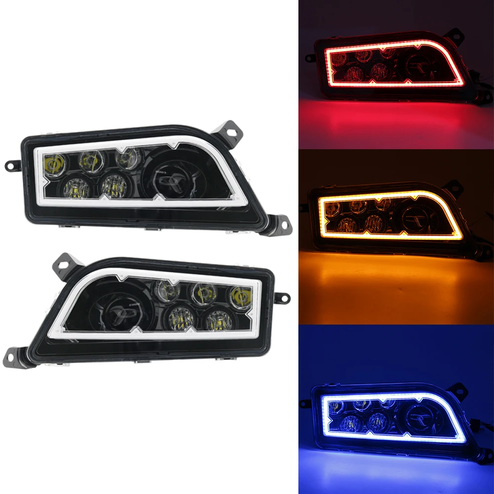 Черный Polaris RZR 1000 светодиодный фонарь Halo 2015 2016 для 900 комплект фар 2014 XP TURBO Lamp|Фара