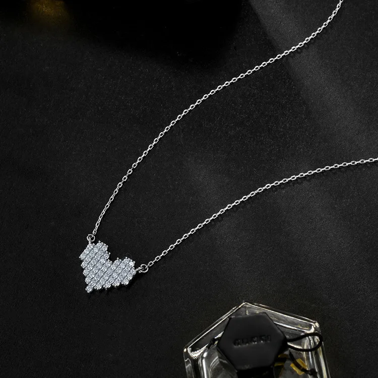 Новинка 2018 ожерелье с подвеской в форме сердца изысканная атмосфера милое