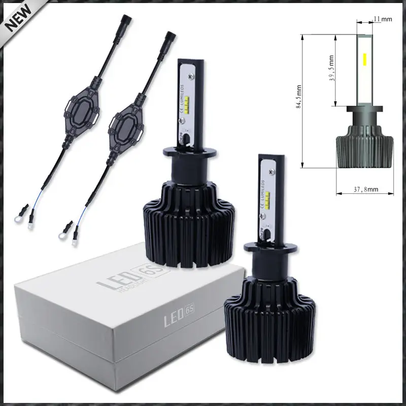 (2) высокая Мощность LED Фары для авто-h3-6000 К белый мощность ED на Luxeon со съемными