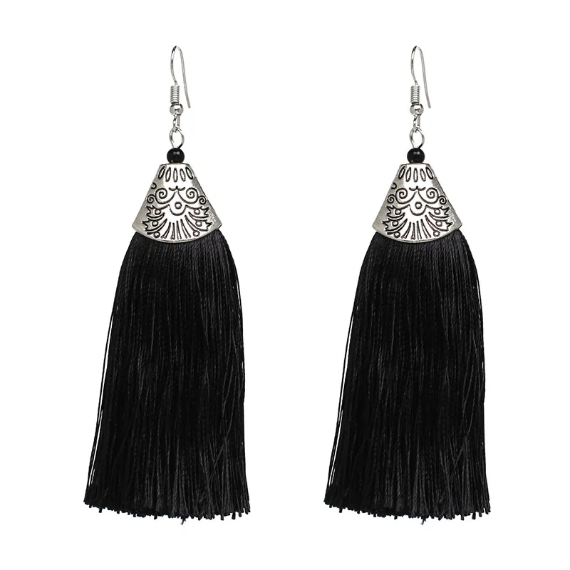2020 хорошее качество горячая Распродажа длинные серьги с кисточками для оптовой