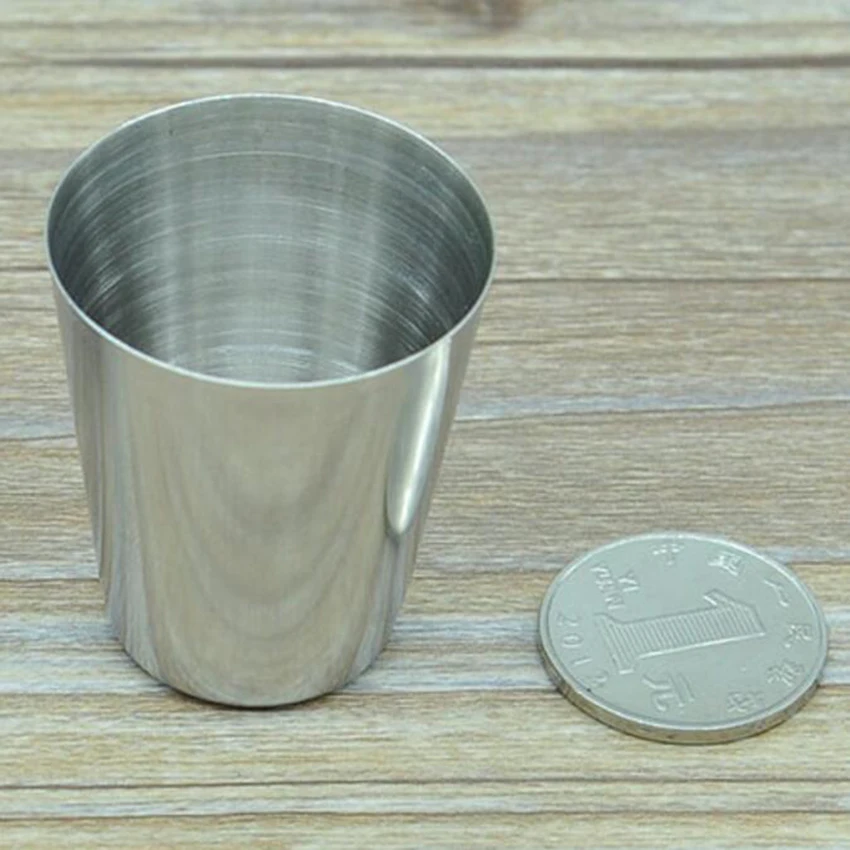 1 шт. 1oz питьевой Стекло Нержавеющая сталь выстрел es чашки пивной бокал вина Виски