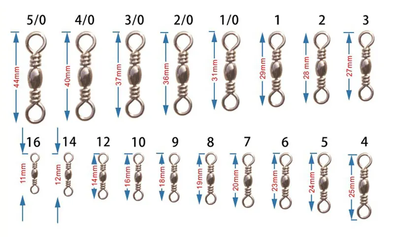 [1000 шт] оптом никелированные Вертлюги для баррелла твердые кольца Разъемный
