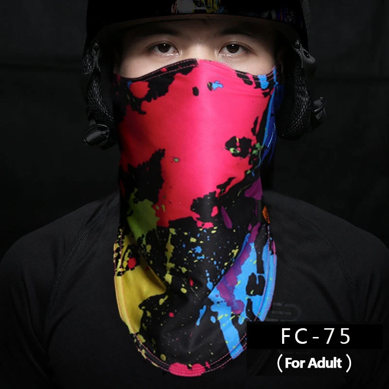 FC-75 VanRee лыжные комбинезоны, лыжные маски для мужчин, женщин, детей, для мальчиков и девочек, теплые, флисовые, с принтом, для велоспорта, альпинизма, велосипедные маски - Цвет: FC-75