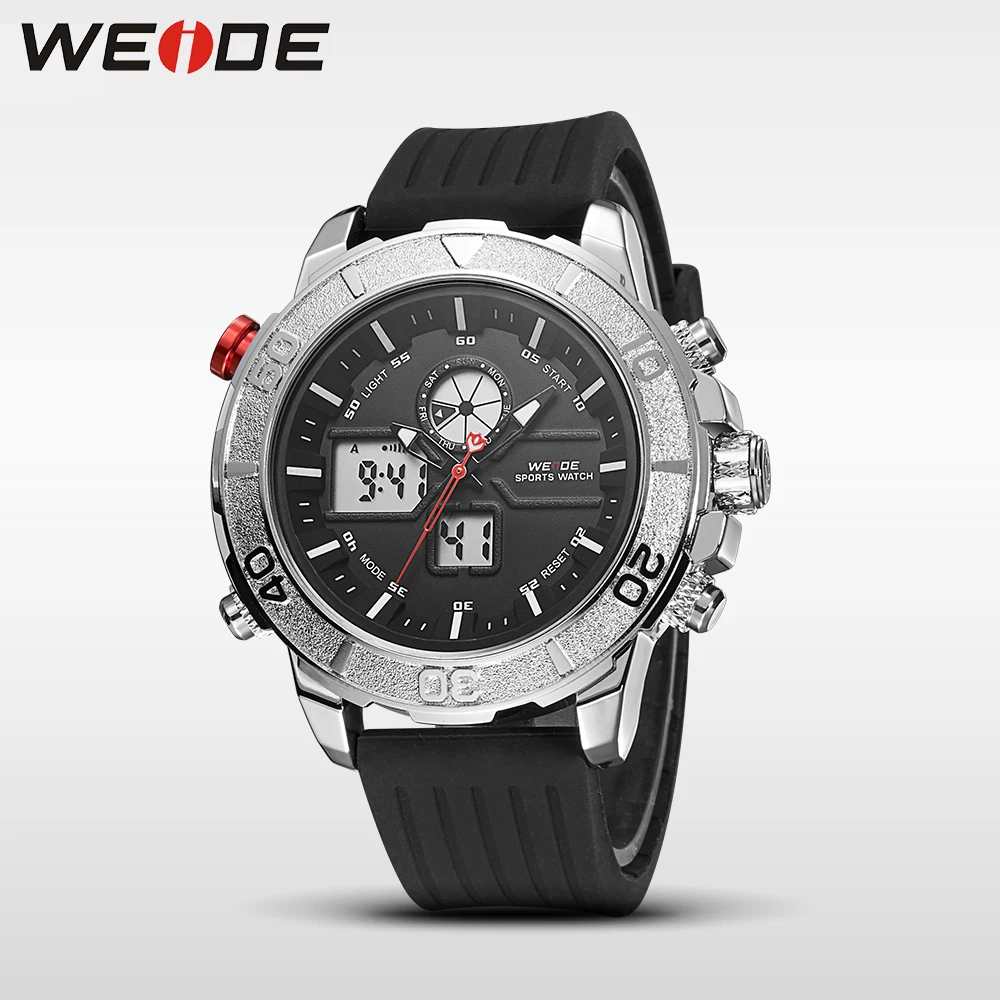 WEIDE лучший бренд класса люкс Модный повседневный силиконовый ремешок Спортивные