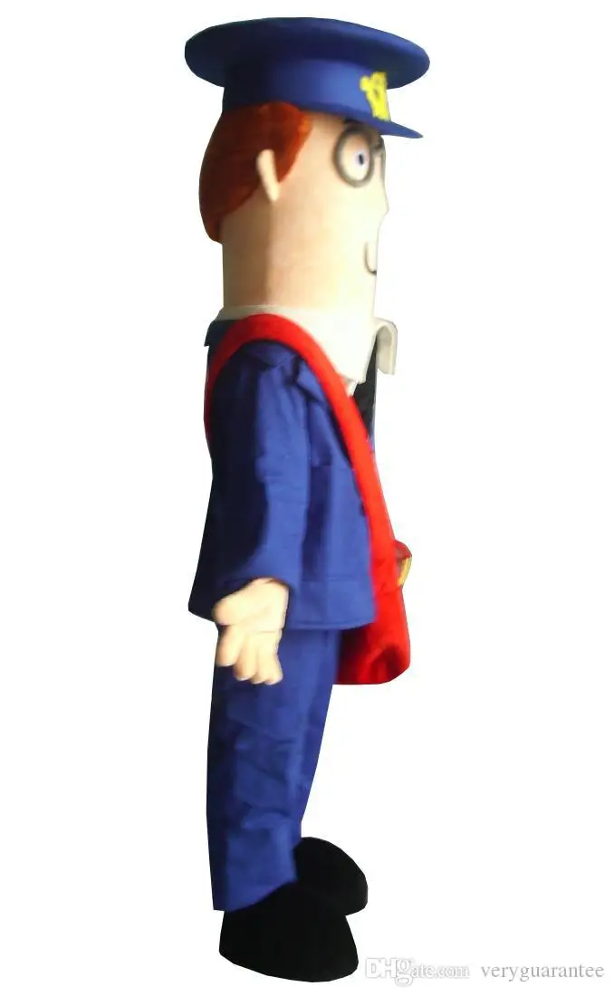 Новый Взрослый плюшевый Postman Pat костюм талисмана для вечеринки рождественское