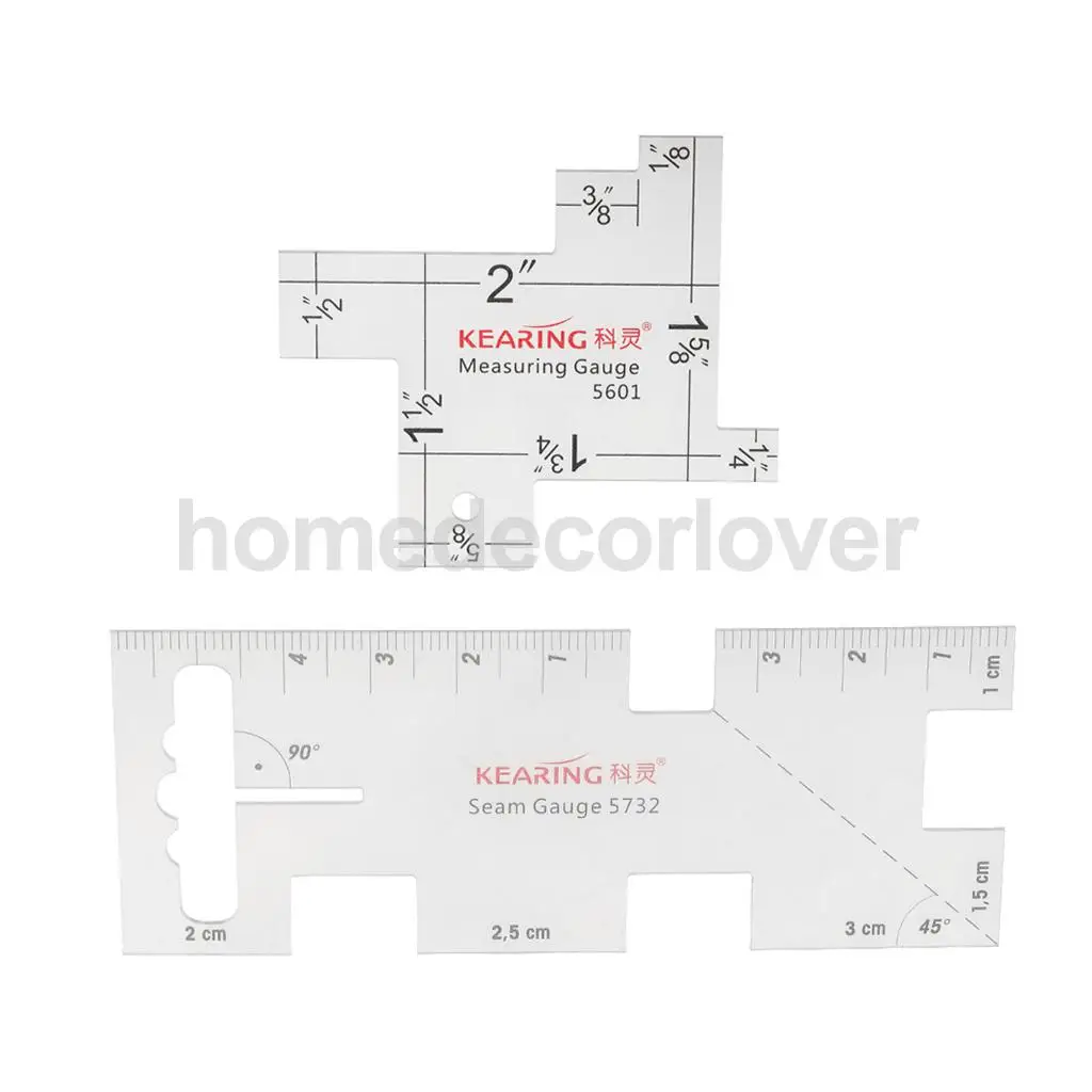 

2 шт 2 '/4' Швейные измерительные приборы линейки для квилтинга для рукоделия