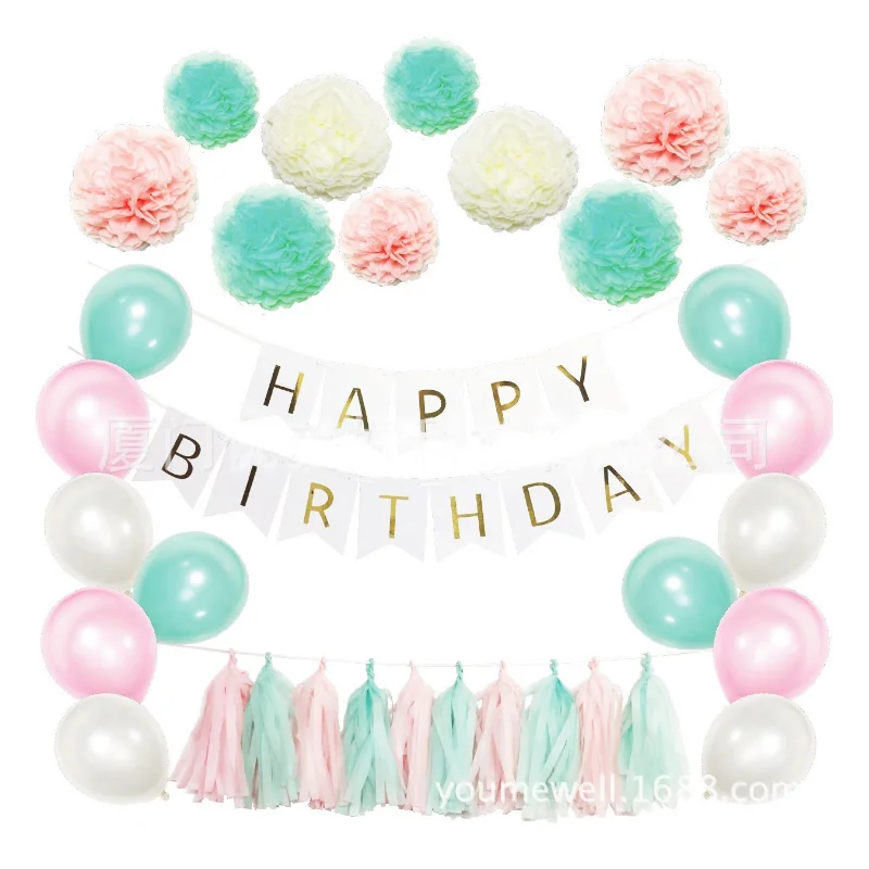 Бумага Pull Flag помпон папиросная бумага помпоны Цветочные шары для украшения