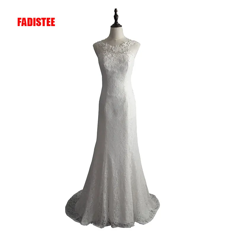 

FADISTEE New arrival elegant wedding party Dresses lace Vestido de Festa mermaid appliques beading sexy backless