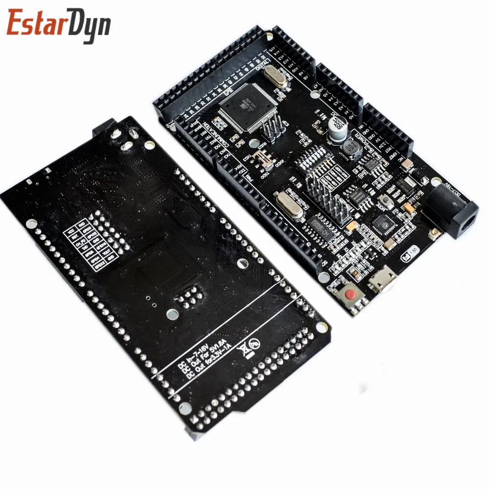 Mega2560 + Wi-Fi R3 ATmega2560 ESP8266 32 Мб памяти Φ CH340G. Совместимость с Arduino Mega NodeMCU для WeMos MEGA 2560 |