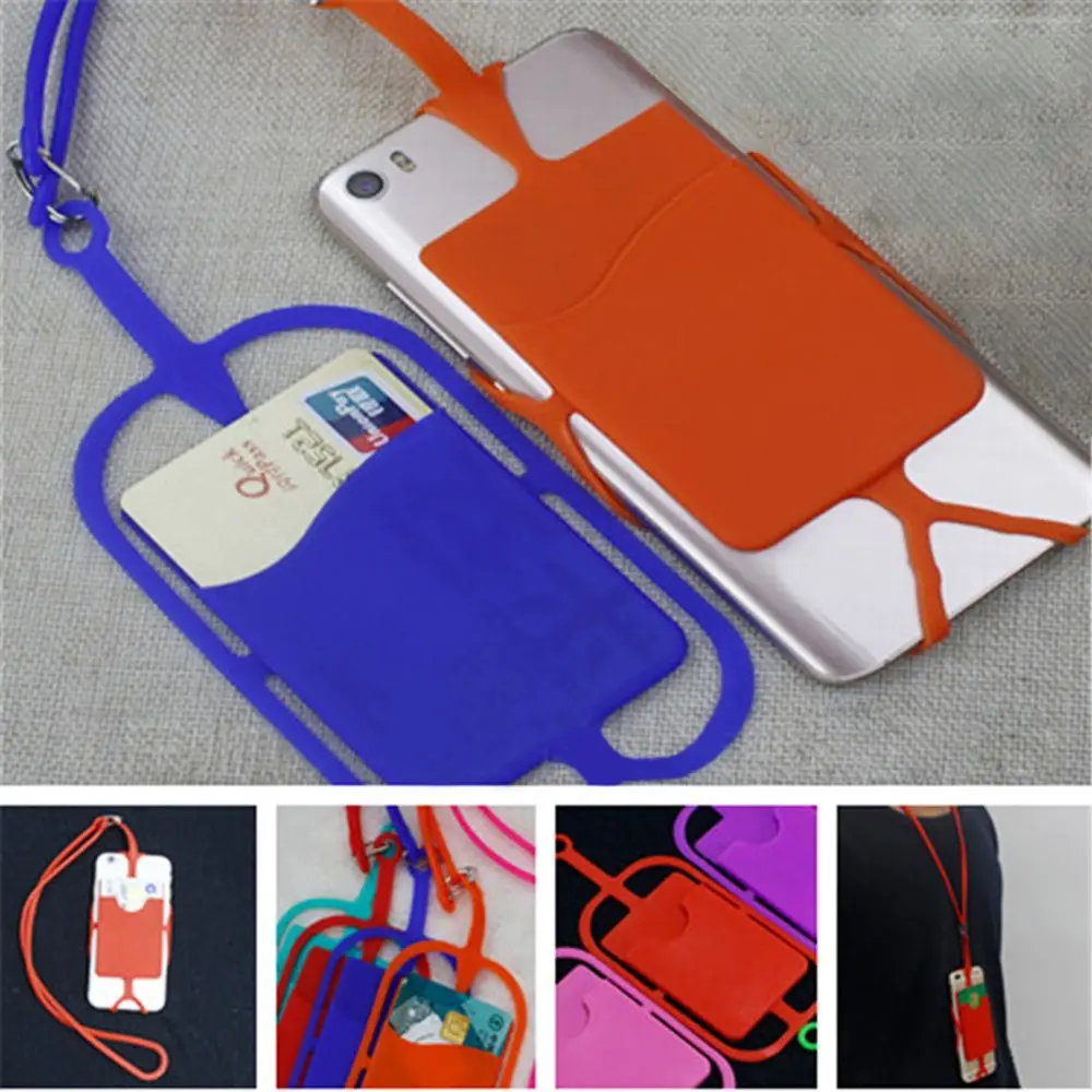 Универсальный силиконовый держатель для сотового телефона значка веревка ID