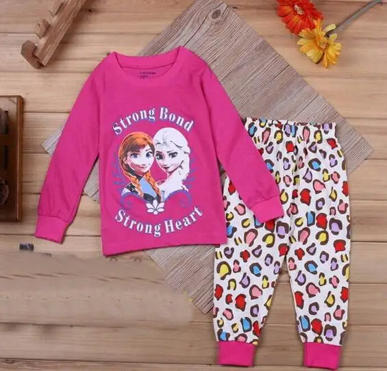 style 11 Хлопок Зима Анна Эльза комплект одежды для детей мультфильм Домашняя одежда пижамы спортивный костюм спортивные костюмы девочек детская одежда Chan238 - Цвет: style 11