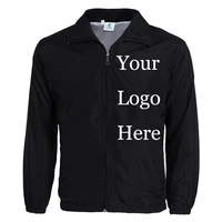 custom jacket windbreaker diy embroidery printing logo designer photos thin wind proof coat jackets xdrop shipper