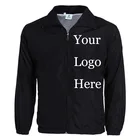 Куртка на заказ, ветровка, сделай сам, вышивка, логотип, дизайнерские фотографии, тонкое ветрозащитное пальто, куртки xDrop Shipper
