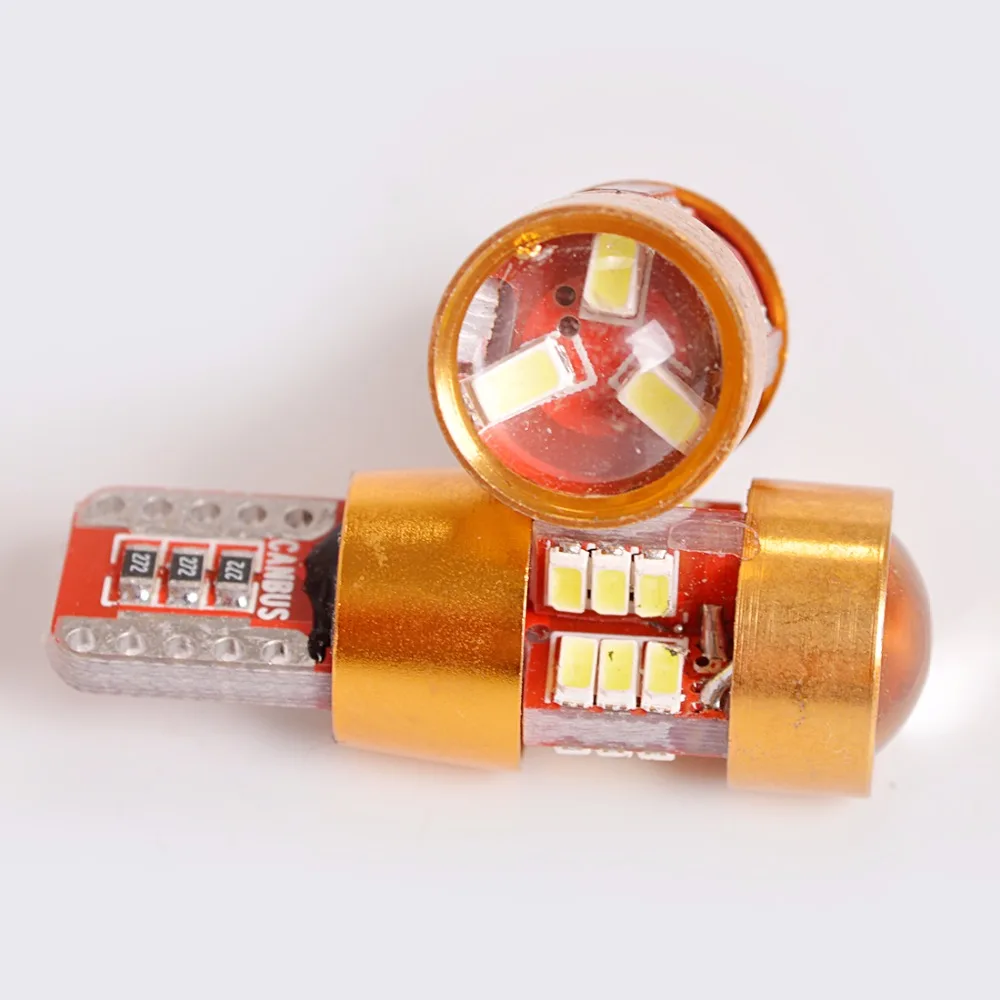 Flytop T10 светодиодный светильник 3014SMD с объективом CANBUS без ошибок 194 12 В 6 Вт Супер
