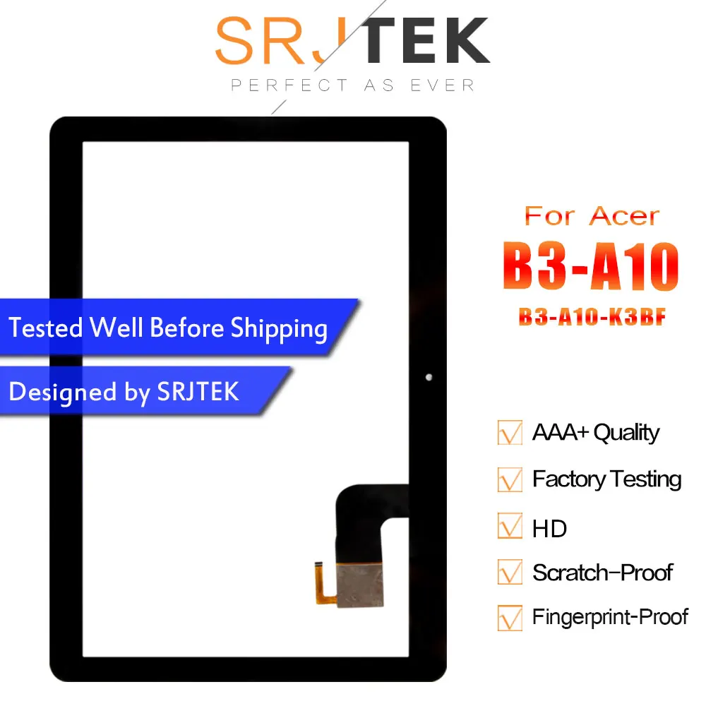 SRJTEK 10 1 &quotсенсорный экран для Acer Iconia One B3-A10 B3-A10-K3BF Сенсорная панель дигитайзер