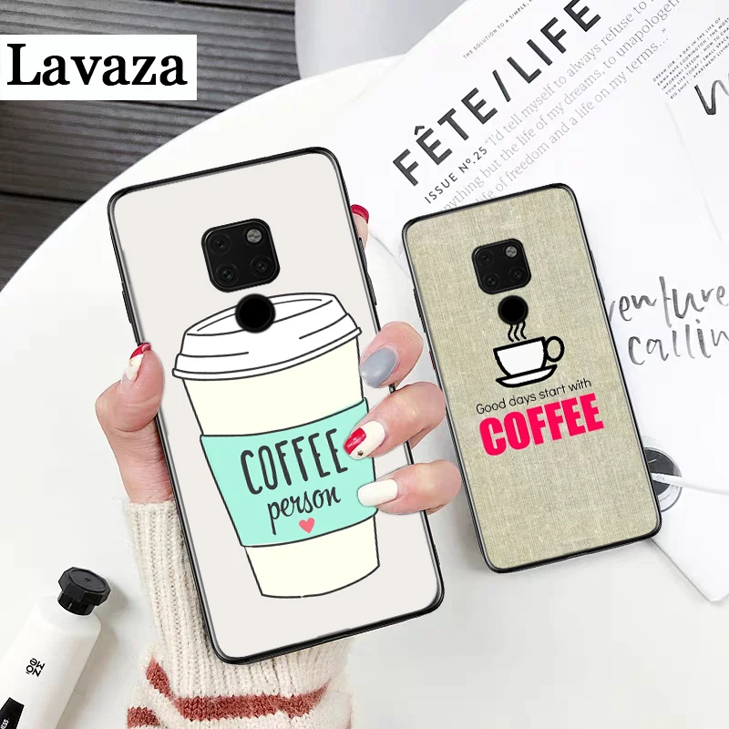 Lavaza Кофе условия высокого качества силиконовый чехол для huawei Коврики 10 Pro 20 30 Lite Y5 Y6 Y7 Y9 Prime